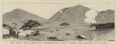The Zulu War, Shelling Retreating Zulus after the Battle of Ulundi by Thomas Walter Wilson